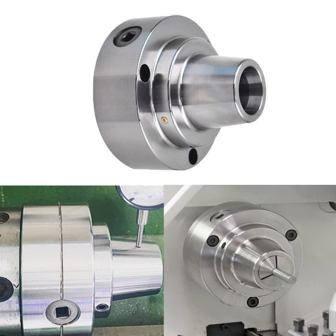 5C Collet Lathe Chuck Pro Grade Plain Back Closer for Milling, 5 Inch Lathe Accessory shown in use and detail view