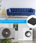Badass Rubber Shock Absorbers Solid Anti Vibration Isolation Mats For Hvac And Home Appliances Thick Kickin Dampening Pads for washers and AC units.