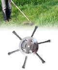 Heavy-Duty 6-Inch Steel Wire Trimmer Head Replacement For Electric Cordless String Trimmer with Six High-Strength Blades