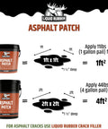 Ready To Use Asphalt Patch For Pothole Repair On Driveways, Parking Lots, Pathways And Roads With No Mixing Required, All Weather Application, 11Lb Pail