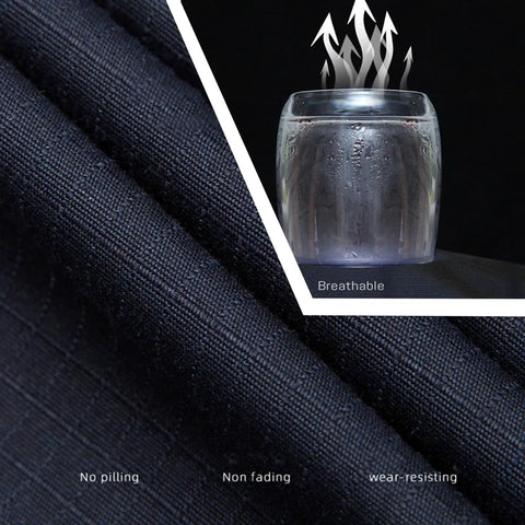 Close-up of the fabric texture showing breathable, wear-resistant material of Custom Heavy Duty Work Jacket For Men And Women.