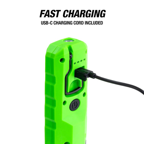 Workhorse 7 Inch Dual Mode LED Work Light With Magnetic Base And 360 Degree Hook Hands Free Underhood Beam USB charging