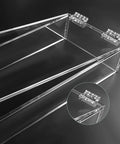 Clear acrylic box with 10 Pack Self Adhesive Clear Acrylic Hinges 65x40mm For DIY Crafts Aquarium Lids Cabinets Glass Furniture Displays