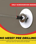 Heavy Duty Drywall Anchors And Screws Kit Including Toggle Anchors And Self Drilling Zinc Plastic Anchors For Hanging Pictures And More Durable Corrosion Resistant Fastening Set For Versatile Home Improvement Projects And Heavy Duty Wall Mounting With shown being installed with a screwdriver, emphasizing pre-drilling ease.