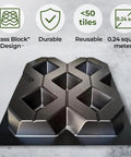 Concrete Grass Paver Molds ABS 2mm Patio Bricks For DIY Garden Pathways And Walkways Reusable Breeze Block Paving Kit