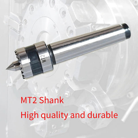 MT2 Wood Lathe Crown Drive Center With 1 Inch Crown Teeth Live Center For Precision Turning Morse Taper 2 Shank