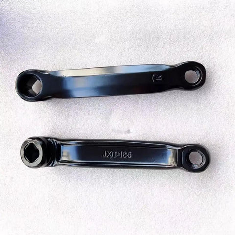 Left And Right Crank Set For Upright Stationary Bikes With 16x16mm Square Spindle Holes For Secure Alignment And High Torque Transfer