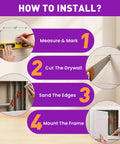 Step-by-step installation guide for Sleek 12X12 Abs Access Panel For Drywall And Ceiling Plumbing Repair Cover.