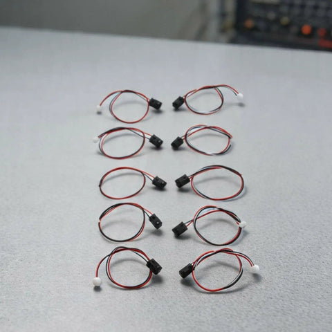 Dope IR Break Beam Sensor Module Kit With 3mm Photoelectric Emitter And Detector, 5-piece set, cables visible on a table
