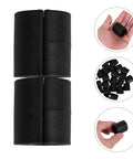 U Shaped Chair Leg Floor Protectors Black 32 Pack, anti slip noise reducing furniture feet pads for 25-30mm round tubes