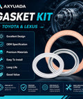 Toyota Lexus 12 Pcs Differential Transfer Case Crush Washer Gasket Kit with highlighted features for transfer case service