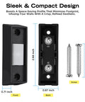 Front and back view of Replacement Wall Mount Garage Door Button With LED Light For 1995 To Current 29599S Wired Series II with screws.