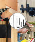 250 Piece Black Wood Screws Size 8 By 1 And A Quarter Inches Self Tapping Cross Drive for Home Decor and Furniture Projects