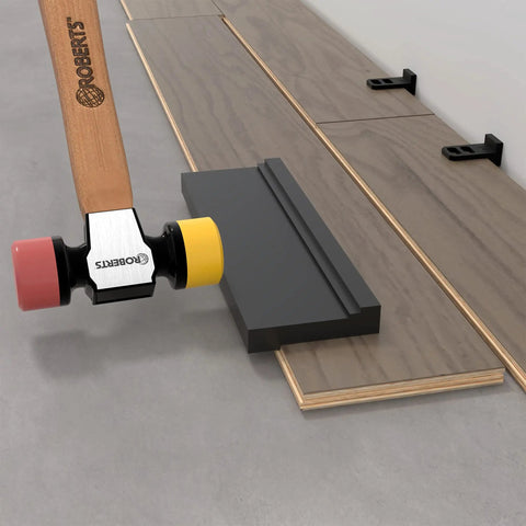Universal Pro Grade Tapping Block For Laminate Vinyl Tile And Hardwood Flooring 2.75in x 9.25in x 0.5in Durable Polypropylene Floor Tool For Tight Seams Edges And Clean Mallet Taps