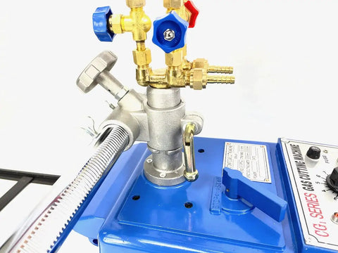 CG 30 Straight Line 12ft Track Torch Kit valve assembly and control panel, heavy duty metal cutting.