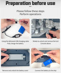 Step-by-step guide for Boss Battleship Boat Twin Electric Engines 2.4G Remote Control Warship battery setup and installation.