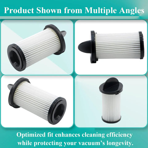 Premium Four Pack Pre Motor Vacuum Replacement Filters For Eye Vac And Neovac Elite Touchless In Wall Systems Slick Fit Zero Drama Install Straight Up Durable shown from multiple angles highlighting its durable design.