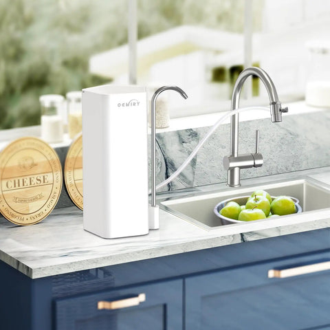 Countertop with OEMIRY filtration system, easy install, for Certified Replacement Filter For OM-CF02 And OM-CF04 Countertop Water Filter.