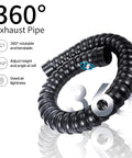 360-degree adjustable exhaust pipe for heavy duty solder fume extractor with 3 stage filter and top notch suction