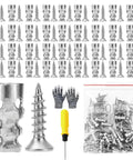 Heavy Duty Self Drilling Drywall Anchors And Screws Kit 14mm Metal Wall Anchors For Solid Mounts Easy Install 150 Piece Set Tough As Nails For Cabinets Shelves And Hangers, zinc-plated iron, 150 pcs