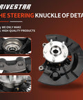 Direct-Fit Front Left Steering Knuckle And Wheel Bearing Hub Assembly Replacement For 2012-2016 Toyota Camry 2.5L L4 Driver Side