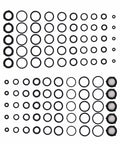 Universal Pressure Washer O Ring Kit, 100 Piece Replacement Rubber Seals for pumps, couplers, adapters, hoses, guns, nozzles and more