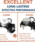 Image showing comparison of Washer Shift Actuator Replacement Compatible With Whirlpool Maytag Kenmore Amana WTW5000DW1 MVWX655DW1 NTW4516FW3 W10913953VP Durable High Quality Part For Smooth Gear Shifts And Legit Performance In Your Laundry Machine