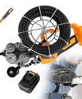 Built Tough Electrician Wire Puller With Smooth Variable Speed And Rechargeable Battery For Wall Threading Pipe Conduit And Cable Fishing Equipment Pro Grade loaded with cable and battery.