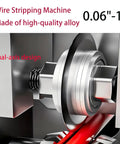 Heavy Duty Wire Stripping Machine For Copper Wire 0.04 To 1 Inch, Drill Powered Cable Stripper Tool with dual-axis design