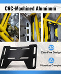 Heavy Duty Adjustable Mini Bike Mounting Plate Adapter Bracket For GX240 GX270 GX390 And Predator 420cc Engines Fits DB30 Through Big Block 8 13HP OHV Mini Bikes Black, CNC-machined aluminum