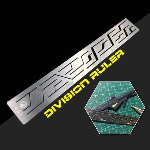 Rock Solid Stainless Steel Hobby Craft Ruler For Model Building And Engraving Dead On Detail Marking Gauge showing engraved measurements.