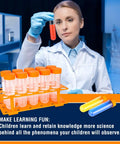 Home Science Lab Jumbo Test Tubes With Stand Set Of 10 For Kids Ages 3 And Up, Kid Friendly Chemistry And Physics Experiments
