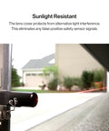 Close-up of Safe T Beam Replacement Kit for Garage Doors with UL Solutions Certified Safety Beams installed near garage