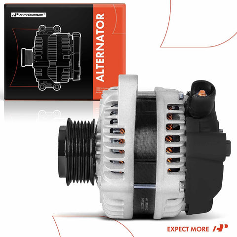 Side view of Beefed Up Alternator Compatible With Honda Accord And Crosstour 2010 2011 2012 3.5L V6 12V 120A