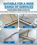 28 Inch Heavy Duty Squeegee For Concrete Floors And Wet Surfaces With Industrial Rubber Blade Quick Water Removal Tool For Garages