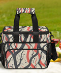 Insulated Picnic Backpack With Large Capacity Lunch Bag Keeps Food Fresh On The Go with vibrant design on picnic setting