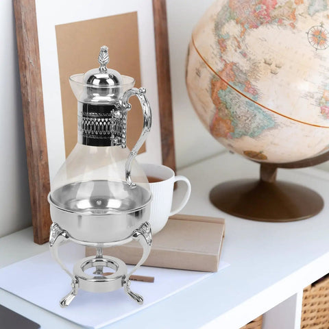 Heatable Turkish Teapot For Coffee And Tea With Lid Glass Water Kettle Pottery Ceramic Turkish Style Teapot Zinc Alloy Stove Ready