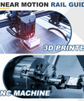 Two Pack 100mm MGN7 Linear Sliding Rail Guide in Bearing Steel used in 3D printer and CNC machine for smooth motion