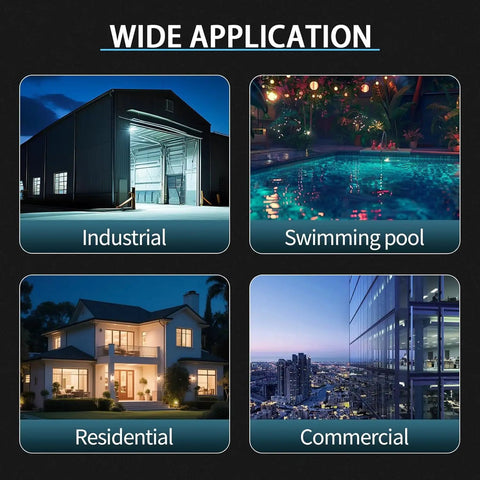 Wide application showcasing 15 Amp 2 Pole Plug In Circuit Breaker 10 Ka Breaking Capacity 120 240 Volt in industrial, residential, swimming pool, and commercial settings.