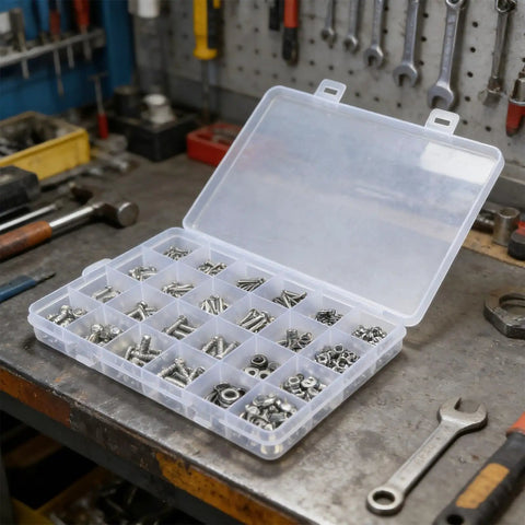 Stainless Steel Hex Bolts Nuts And Washers Set M2-M5 Socket Cap Screws Hardware Kit With Case for DIY and Professional Projects