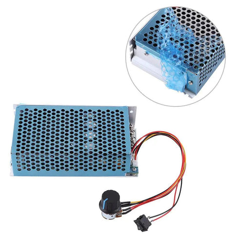 Beast Power DC Motor Speed Controller 10-50V 100A 5000W PWM Control Switch with heat dissipating case and wiring