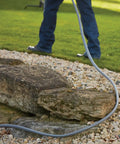 Heavy Duty Garden Hose 5/8 Inch By 75 Feet, Flexogen Strength, 8 Ply Double Tire Cord Reinforced in garden use with rocks