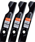 Mower Blades For Cub Cadet 50 Inch Deck Zero Turn Riding Tractor LT1050 LTX1050 RZT50 942 04053C Type 1 6 Point Star Mounting