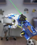 Hands On Wearable Robotic Hand Kit For Kids 87 Piece DIY STEM Project That Lets You Build A Real Hydraulic Hand in blue with adjustable fit