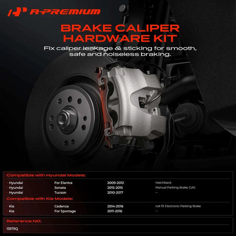 Get Your Rides Stopping Perfect With A Premium Rear Side Disc Brake Hardware Kit For Hyundai Elantra Sonata Tucson And Kia Sportage Cadenza Models No More Squeaky Brakes Or Glazing Just Top Shelf Parts To Fix It All Today