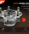 Rear Wheel Bearing And Hub Assembly 5 Lug Compatible With Honda Civic 2012 1.8L L4 DX GX LX HF Premium High Load Capacity