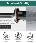 Close-up of 20-piece 1/4-20 socket head cap screw in 304 stainless steel, black oxide finish, joining panels securely.