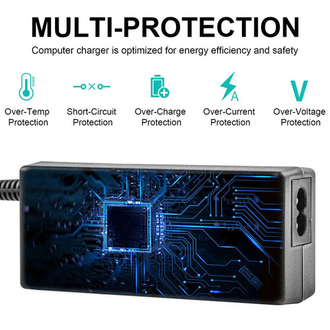 Image of a 60W Lithium Scooter Battery Charger for LASHOUT Electric Bike showcasing multi-protection features and circuit design.