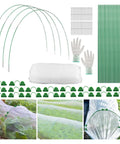 Garden Netting Kit For Raised Beds With Ultra Fine Mesh 10x30ft, 36 Greenhouse Hoops, 8ft Tunnel, Detachable Hoop House