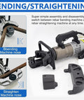 Heavy Duty Electric Hydraulic Rebar Bender And Straightener Machine with bending and straightening module options for easy use.